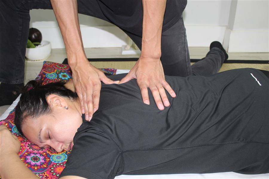 Sessão real de Shiatsu